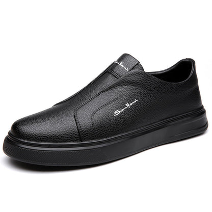 Zapatillas de piel