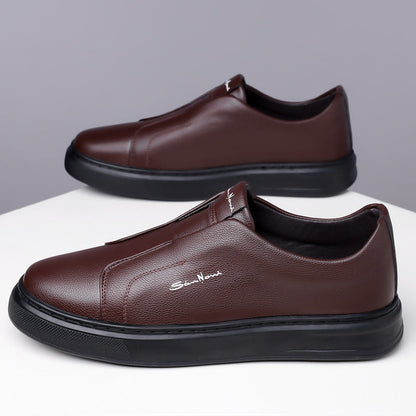 Zapatillas de piel