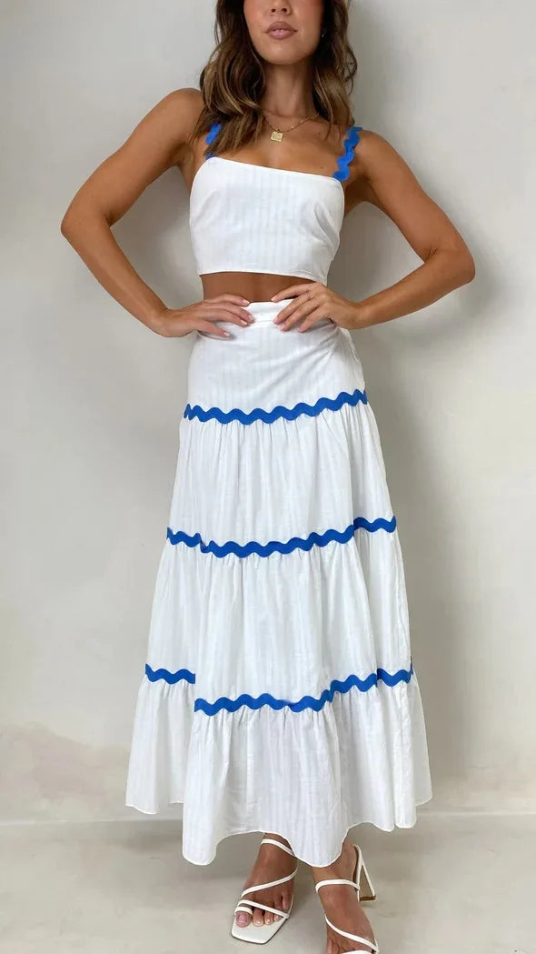 Claudia | Conjunto con Top & Falda Larga - Natalia Ruiz