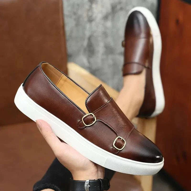 MOCASINES CON DOBLE HEBILLA