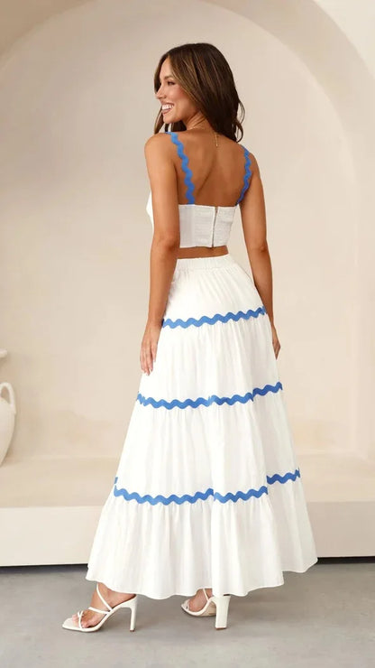 Claudia | Conjunto con Top & Falda Larga - Natalia Ruiz