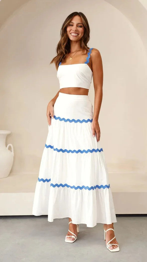 Claudia | Conjunto con Top & Falda Larga - Natalia Ruiz