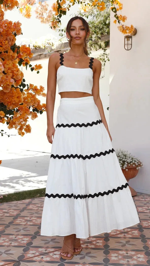 Claudia | Conjunto con Top & Falda Larga - Natalia Ruiz