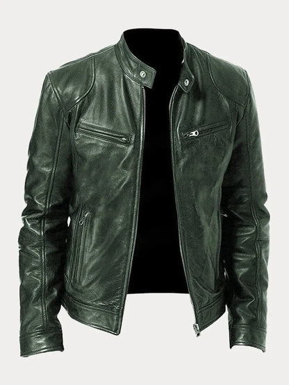 SCOTT - Chaqueta de cuero de temporada