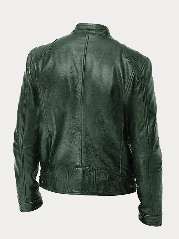 SCOTT - Chaqueta de cuero de temporada