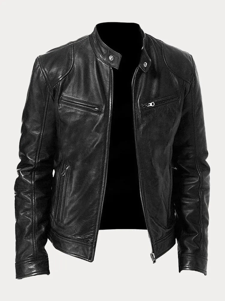 SCOTT - Chaqueta de cuero de temporada