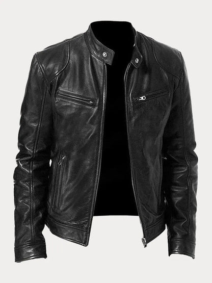 SCOTT - Chaqueta de cuero de temporada