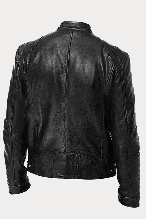 SCOTT - Chaqueta de cuero de temporada