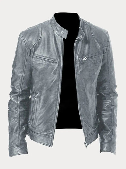 SCOTT - Chaqueta de cuero de temporada