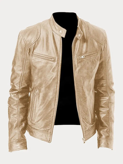 SCOTT - Chaqueta de cuero de temporada