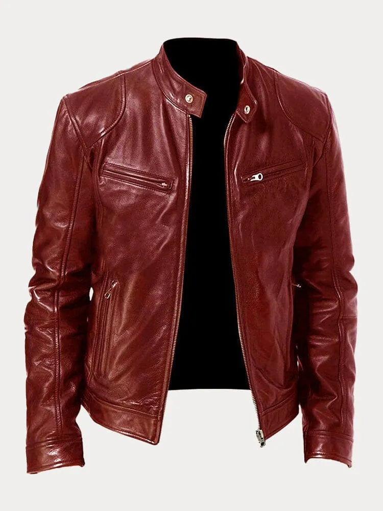 SCOTT - Chaqueta de cuero de temporada