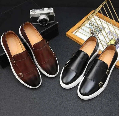 MOCASINES CON DOBLE HEBILLA