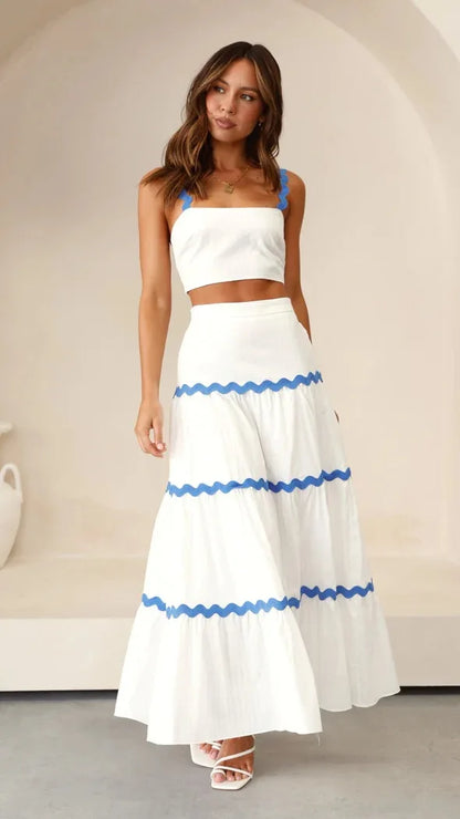 Claudia | Conjunto con Top & Falda Larga - Natalia Ruiz