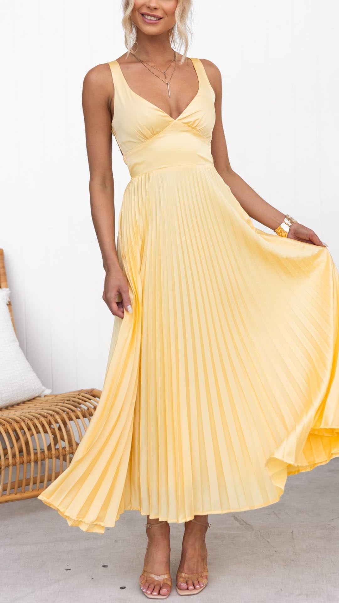 Aby - Vestido en V - Natalia Ruiz