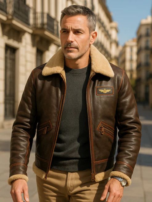GUSS - Chaqueta clasica de piloto