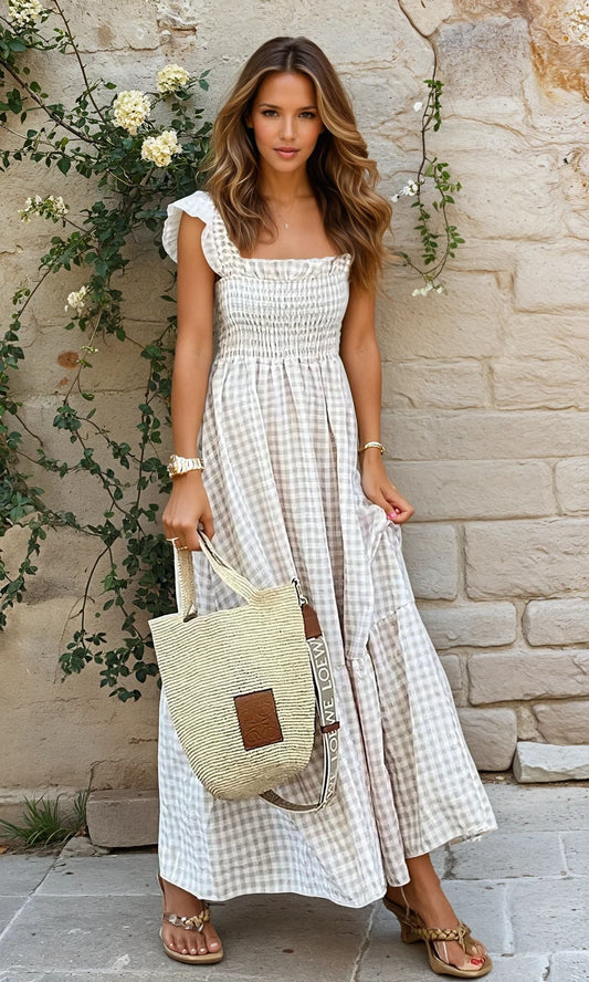 Ana | Vestido de Cuadros - Natalia Ruiz