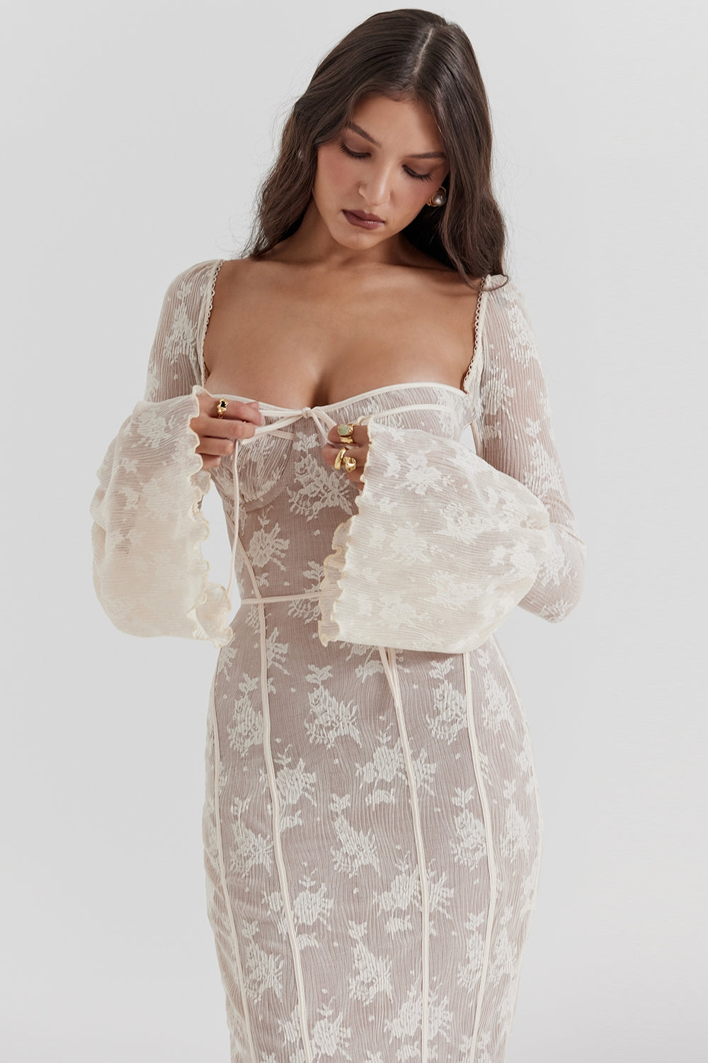 Allegra - Vestido largo de encaje - Natalia Ruiz