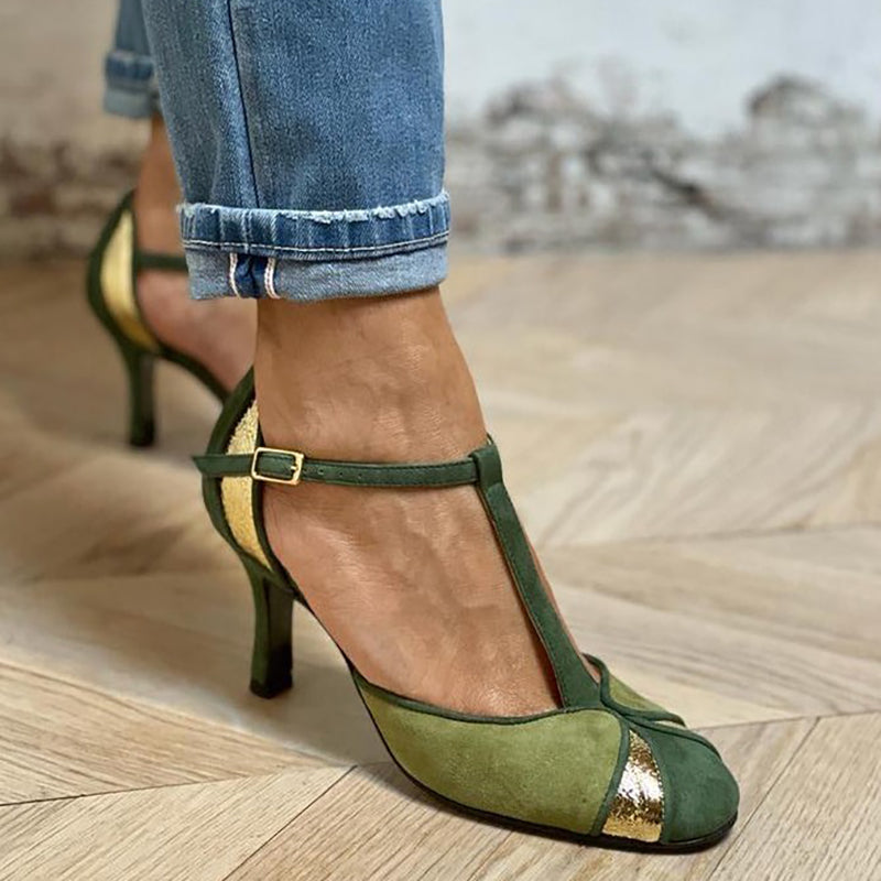 Alicia - Tacones Escote Patchwork