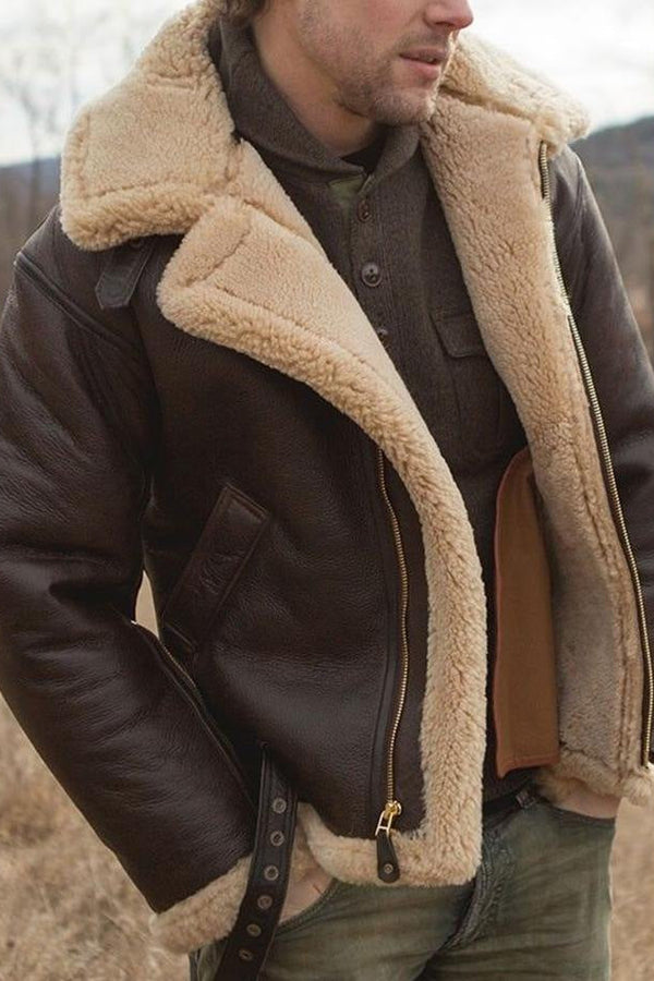 MAVERICK - Chaqueta de cuero acolchada
