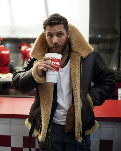 MAVERICK - Chaqueta de cuero acolchada