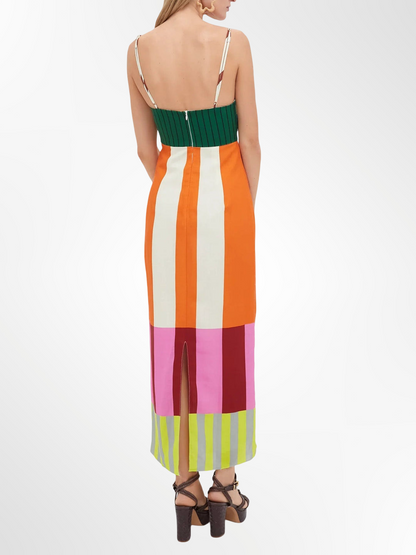 Elsa - Vestido largo multicolor