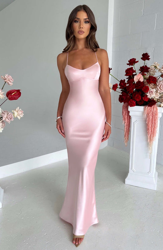 Isabel - Vestido Maxi de Satén de Lujo - Natalia Ruiz