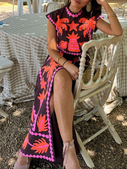 Katia | Conjunto estampado Top y Falda - Natalia Ruiz